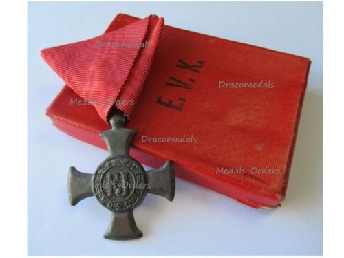 Austria Hungary WW1 Iron Cross for Merit 1916 in Iron Boxed by Winter & Adler