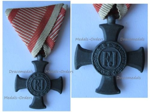 Austria Hungary WW1 Iron Cross for Merit 1916 in Zinc