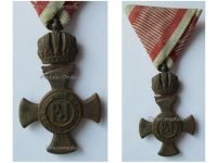 Austria Hungary WW1 Iron Cross for Merit with Crown 1916 in Iron