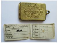 Austria Hungary WW1 Officer Legitimization Case (Dog Tag) of a Captain of the Infantry Regiment N.52 "Baikovitz"