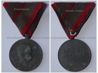 Austria Hungary WW1 Wound Medal Laeso Militi for Single Wound Marked W&A 1918 Signed by Placht