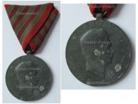 Austria Hungary WW1 Wound Medal Laeso Militi for 3 Wounds Marked HMA 1918 Signed by Placht