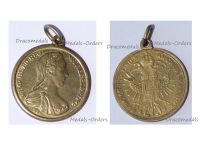 Austria Hungary WW1 Patriotic Medal of Kaiserin Maria Theresia Signed S.F.