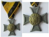 Austria Hungary WW1 Long Military Service Cross for VI Years 3rd Class for NCO and Enlisted Men 1913 1918 Rare Type
