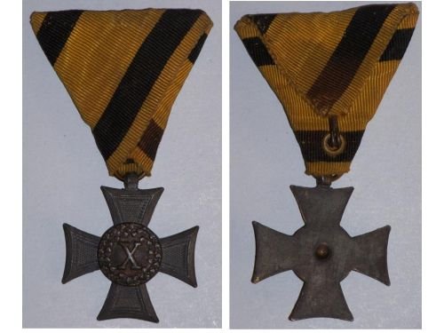 Austria Hungary WW1 Long Military Service Cross for X Years 2nd Class for NCO and Enlisted Men 1913 1918