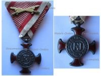 Austria Hungary Silver Merit Cross Viribus Unitis 1849 with Swords by Wilhelm Kunz