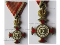 Austria Hungary Gold Merit Cross with Crown Viribus Unitis 1849 by K. Bohm