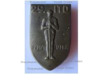 Austria Hungary WW1 Cap Badge 29 ITD 29th Infantry Troops Division 1914 1917 by Guschner