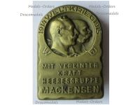 Austria Hungary WW1 Cap Badge Mackensen Army Group Mit Vereinten Kraft (With Joint Forces) 1914 1915 by Gurschner