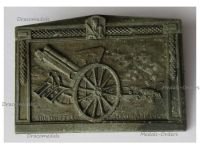 Austria Hungary WW1 10.4cm Field Artillery Howitzer M1914 Cap Badge by Planegger