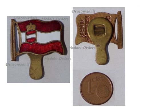 Austria Hungary WW1 Imperial Navy KuK Fleet Ensign Cap Badge by the War Effort Bureau