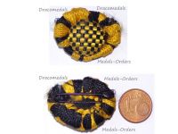 Austria Hungary WW1 Cap Badge Yellow Black Ribbon Boutonniere in the Austro-Hungarian National Colors