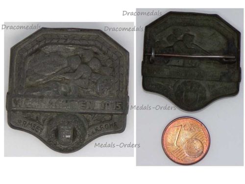 Austria Hungary WW1 Cap Badge Weihnachten im Felde Christmas on the Front 1915 Armee Rohr Army Group 