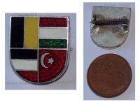 Austria Hungary WW1 Cap Badge Central Powers Flags Shield