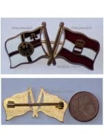 Austria Hungary WW1 German Imperial Navy KuK Fleet Austro-Hungarian Ensigns Cap Badge