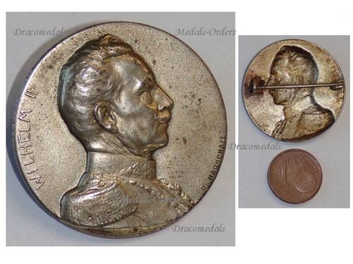Austria Hungary WW1 Cap Badge of Kaiser Wilhelm II of Germany by Marschall