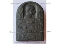 Austria Hungary WW1 Cap Badge Weihnachten im Felde FK R6 FJI Christmas on the Front 1915 6th Field Artillery Regiment Kaiser Franz Joseph by BSW