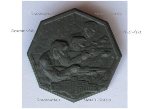 Austria Hungary WW1 Cap Badge Weihnachten im Felde Christmas on the Front 1915 1. Armee 1st Army Group 