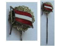 Austria WW1 Cap Badge Flag of the Republic of German-Austria 1918 1919 Stickpin