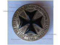 Austria Hungary Germany WW1 Cap Badge Black Cross Ehre und Gedenken Den Fur Das Vaterland Gefallenen 1914 Marked Ges. Gesh