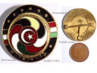 Germany WW1 Central Powers Flags Cap Badge 1914 1915 Circular