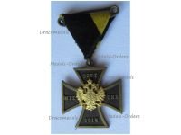 Austria Hungary WW1 Patriotic Cross with the Imperial Double Headed Eagle Inscribed Gott Mit Uns