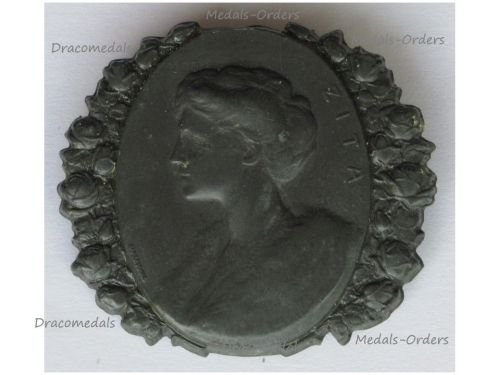 Austria Hungary WW1 Cap Badge Kaiserin Zita by Marschall