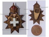 Austria Hungary WW1 Cap Badge of the Austrian Society of the White Cross Lapel Pin for Officers