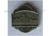 Austria Hungary WW1 Cap Badge Reservespital Belgrad Brcko Reserve Hospital Belgrade 1915