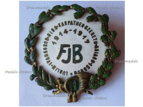 Austria Hungary WW1 Cap Badge KuK 11th FJB Field Hunter Infantry Battalion 1914 1917 by Morzsany