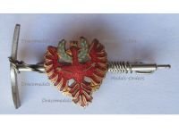 Austria Hungary WW1 Cap Badge Pickaxe & Tirolean Eagle for the Gebirgsjaeger Mountain Infantry of Tirol (Alpine Troops of Tyrol)