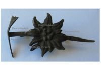 Austria Hungary WW1 Cap Badge Edelweiss & Pickaxe Kaiserjaeger Mountain Infantry