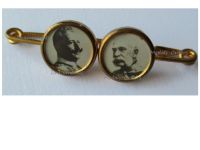 Austria Hungary WW1 Cap Badge Brooch United Kaisers Franz Joseph and Wilhelm II in Individual Medallions