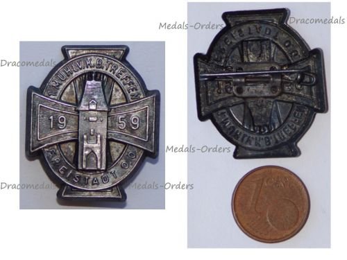 Austria 1st Muhlviertel Meeting Freistadt 1959 Badge 2nd Austrian Republic