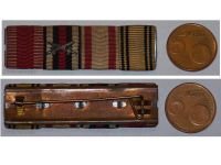 Austria Hungary Germany WW1 Ribbon Bar of 4 Medals (Jubilee Cross  1908 , Mobilization Cross 1912, Hindenburg & Kaiser Karl's Cross of the Troops)