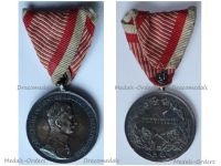 Austria Hungary WW1 Silver Fortitudini Medal for Bravery 1st Class Kaiser Karl 1917 1918 by Kautsch Marked by the Vienna Mint