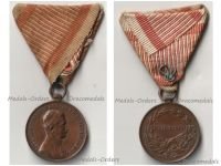 Austria Hungary WW1 Bronze Fortitudini Medal for Bravery 3rd Class Kaiser Karl 1917 1918 by Kautsch