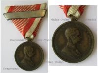 Austria Hungary WW1 Bronze Tapferkeit Bravery Medal 3rd Class with Repetition Bar Kaiser Franz Joseph 1914 1916 by Tautenheyn