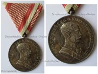 Austria Hungary WW1 Large Silver Tapferkeit Bravery Medal 1st Class Kaiser Franz Joseph 1914 1916 by Leisek Marked by the Vienna Mint