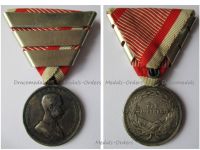 Austria Hungary WW1 Small Silver Tapferkeit Bravery Medal 2nd Class with Triple Repetition Bar by BSW Kaiser Franz Joseph 1914 1916 by Tautenheyn