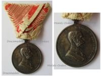 Austria Hungary WW1 Small Silver Tapferkeit Bravery Medal 2nd Class Kaiser Franz Joseph 1914 1916 by Tautenheyn Marked by the Vienna Mint