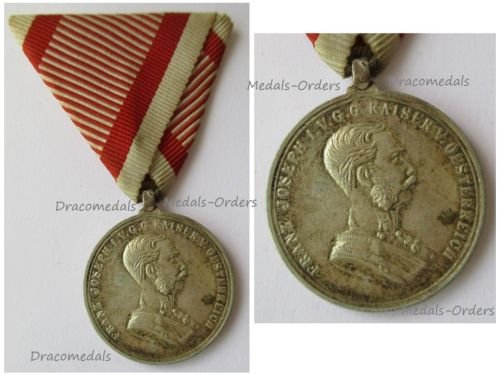 Austria Hungary WW1 Small Silver Tapferkeit Bravery Medal 2nd Class Kaiser Franz Joseph 1914 1916 Unsigned