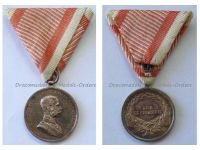 Austria Hungary WW1 Small Silver Tapferkeit Bravery Medal 2nd Class Kaiser Franz Joseph 1914 1916 by Tautenheyn Marked by the Vienna Mint