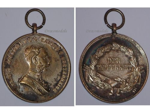 Austria Hungary WW1 Small Silver Tapferkeit Bravery Medal 2nd Class Kaiser Franz Joseph 1914 1916 Unsigned