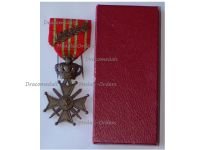 Belgium WW1 War Cross with Palms of King Albert Boxed