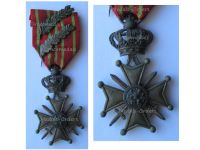 Belgium WW1 War Cross 1914 1918 with 2 Palms of King Albert
