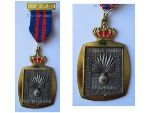 Belgium Medal for Service with the Gendarmerie with 1975 Clasp by WIlly Krafft