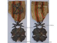 Belgium WW1 Maritime Decoration Silver Medal 2nd Class with Crossed Anchors