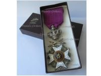 Belgium Order of Leopold I Knight's Cross Military Division Bilingual 1952 Boxed