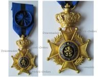 Belgium Order of Leopold II Officer's Cross Bilingual 1952 